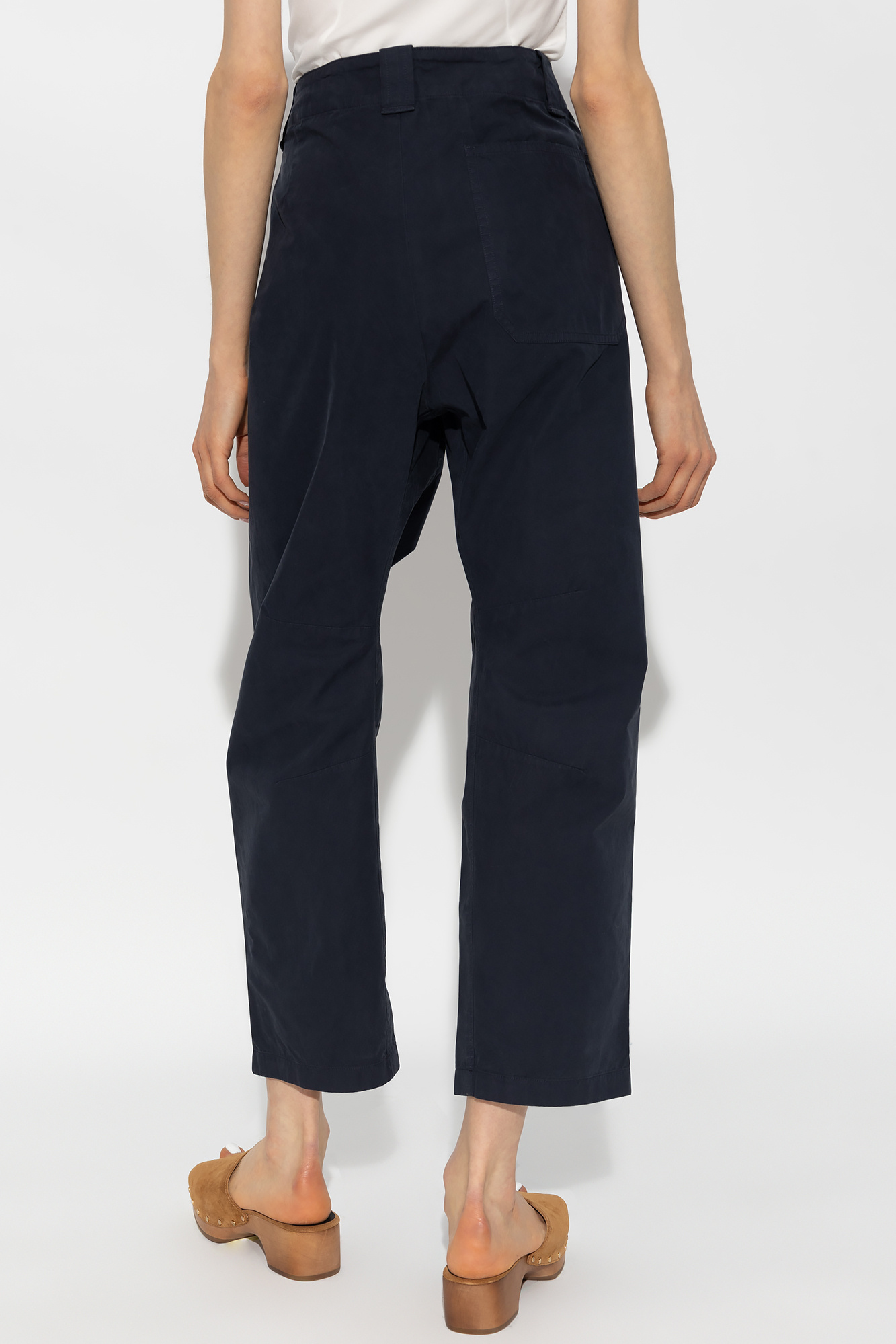 【DISCERNMENT】Four Season Leo Nylon Banding Pants Leopard Drawstring Pants